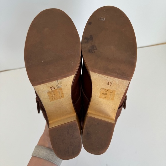 Madewell Womens Y2K Retro Classic Clog With Fringe Brown Leather Size 8.5 - Picture 4 of 9